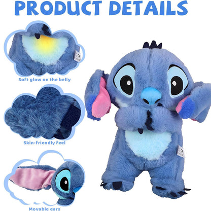 Blue Stitch Anxiety Soothing Breathing Teddy