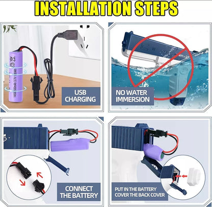 Electric Water Pistol Rechargeable Gun