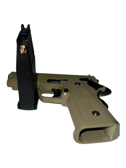 Gas Powered Metal BB Gun VG2-Tan (Semi & Full Auto)