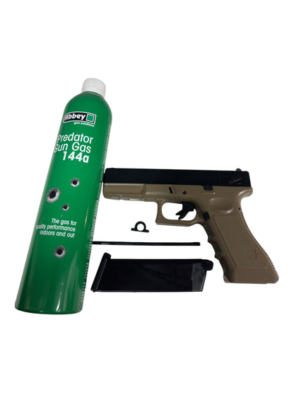 Gas Powered Metal BB Gun VG1-A-Tan (Semi & Full Auto)