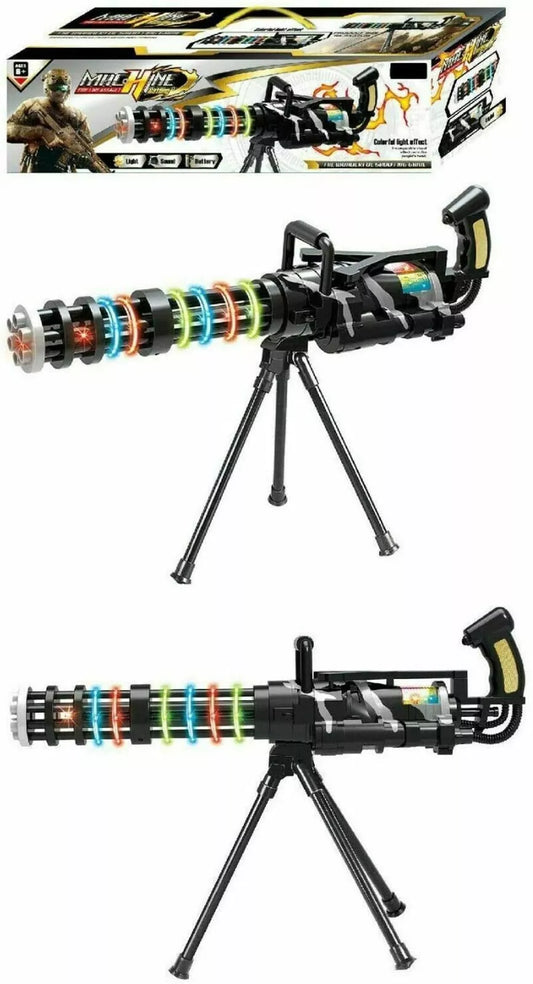Gatling Machine Gun With Lights And Sound Battery Operated